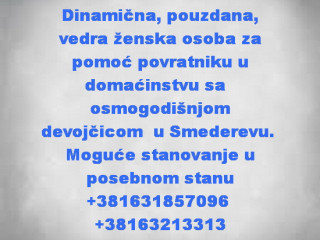 pouzdana-zena-za-pomoc-porodici-u-smederevu